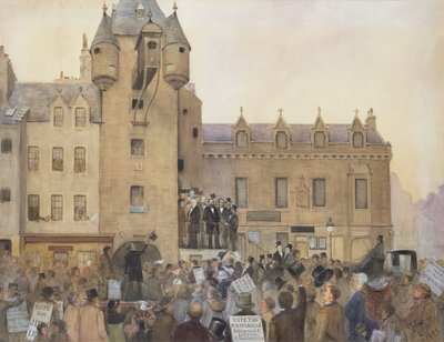 Before the Ballot Act, Canongate Tolbooth, Edinburgh by J. Little